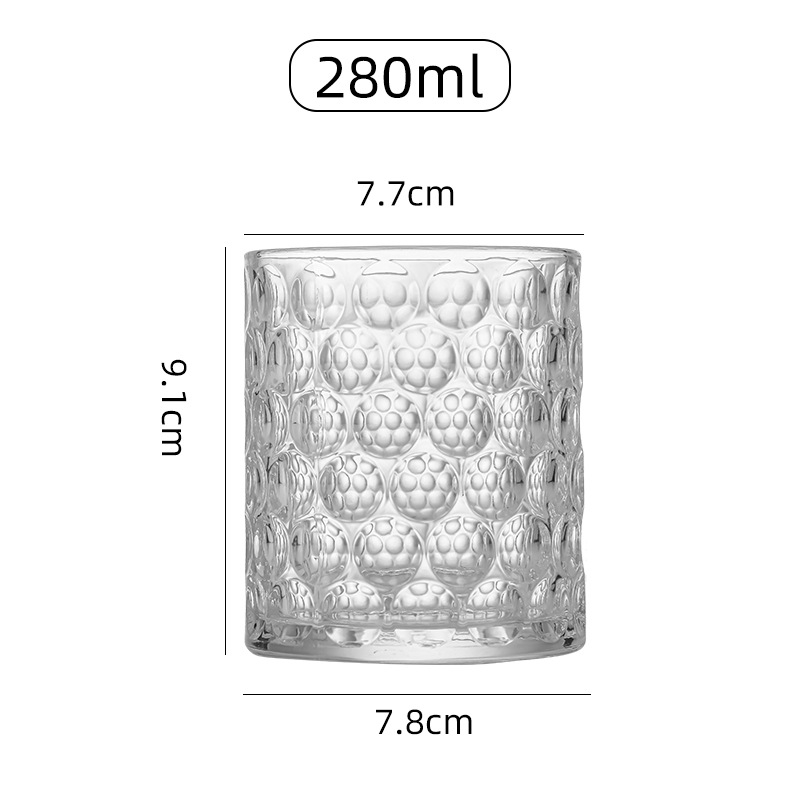 波点威士忌洋酒杯1 Bubble pattern whiskey glass (1)
