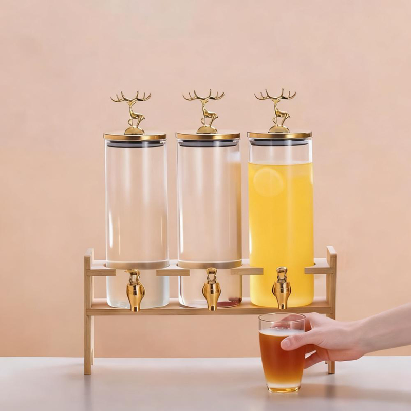 果汁桶1 Glass juice dispenser with base (3)