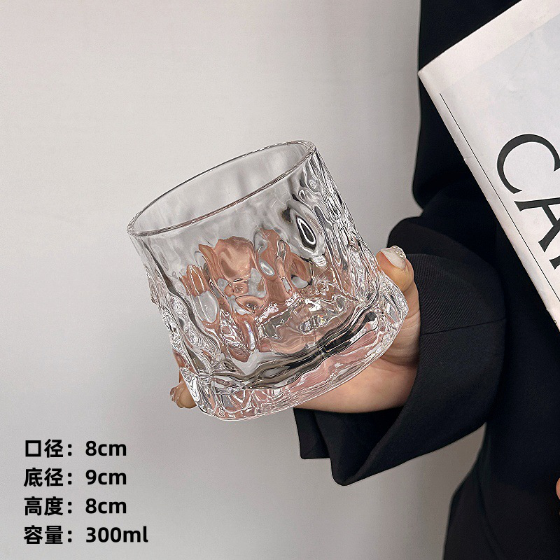 咖啡杯冷萃杯饮品杯1 Hammered whiskey glass (5)