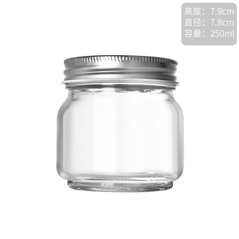 梅森玻璃瓶1 Square round Mason jar (4)