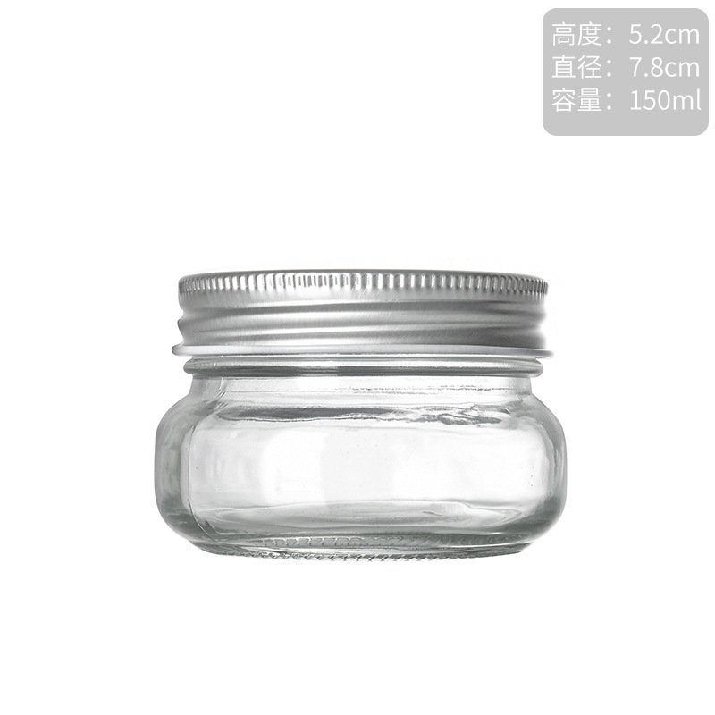 梅森玻璃瓶1 Square round Mason jar (8)