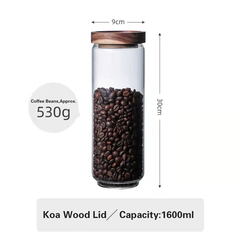 相思木高硼硅玻璃储物罐 Acacia glass storage jar (5)