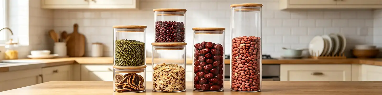high borosilicate glass jars sealed storage jars high borosilicate glass jars sealed storage jars
