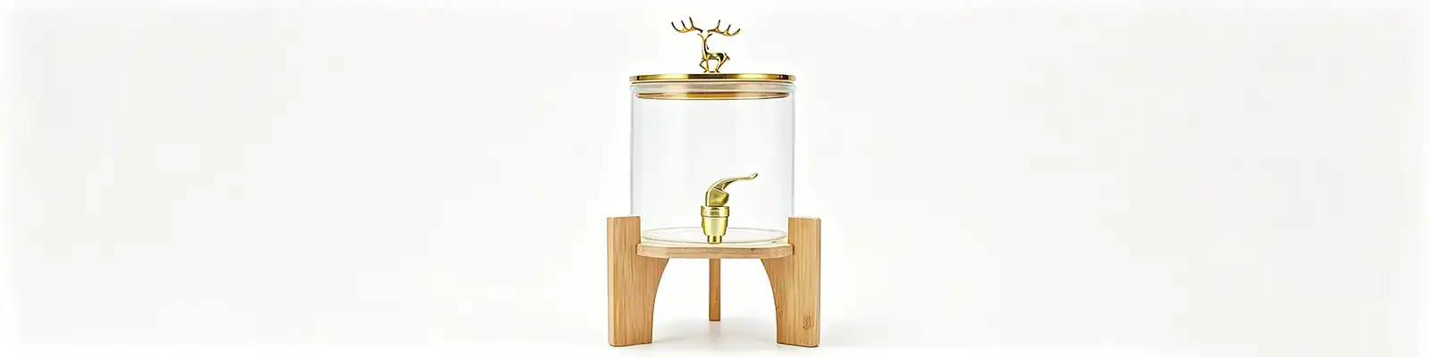 glass juice dispenser with base