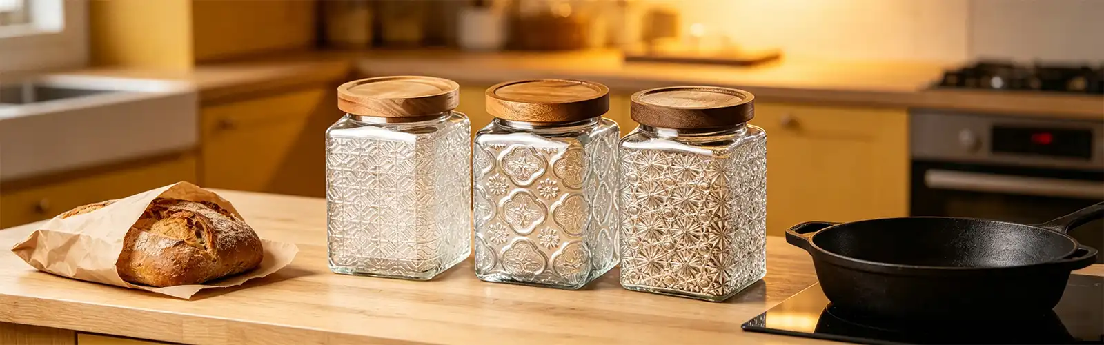 vintage airtight glass storage jar vintage airtight glass storage jar