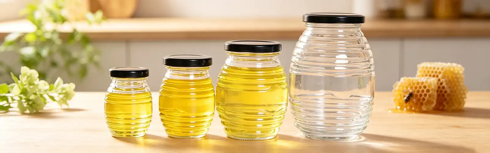 honeycomb shaped glass honey bottle honeycomb shaped glass honey bottle