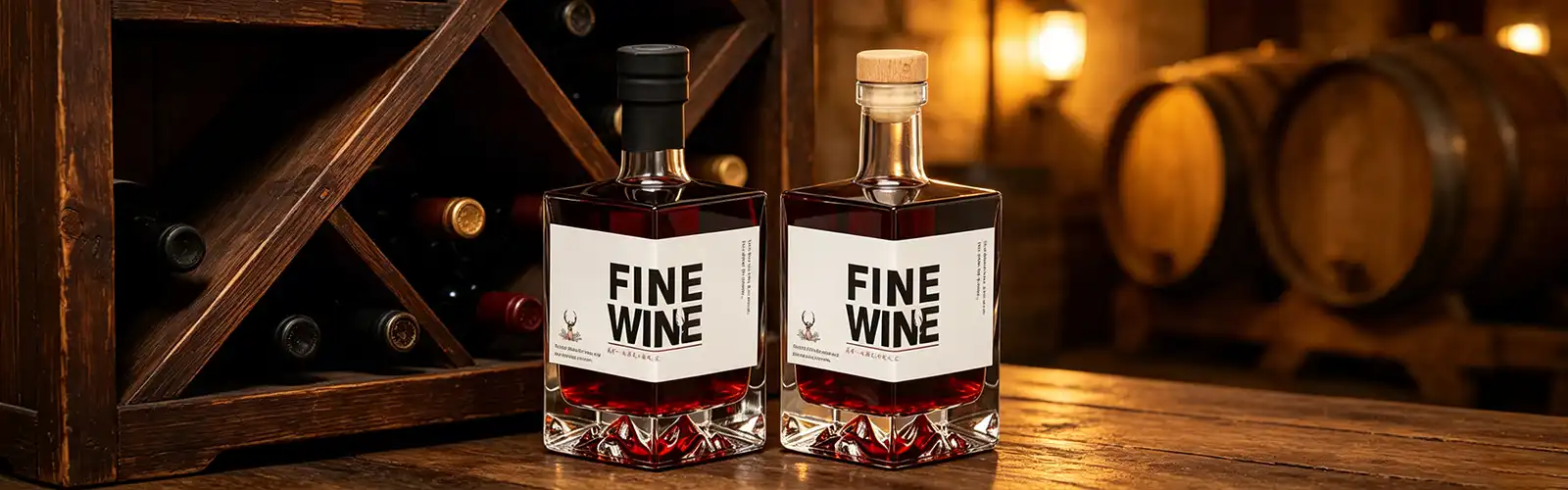 square whiskey bottle