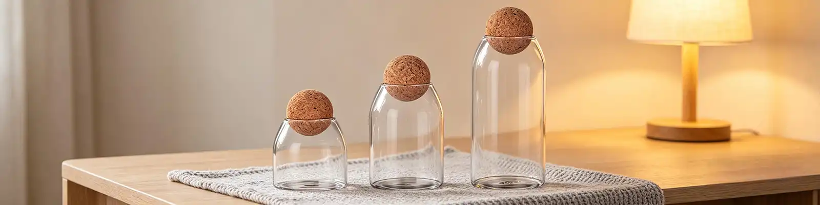 Spherical cork sealed jar Spherical cork sealed jar