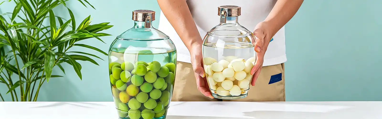 oval glass wine jar oval glass wine jar