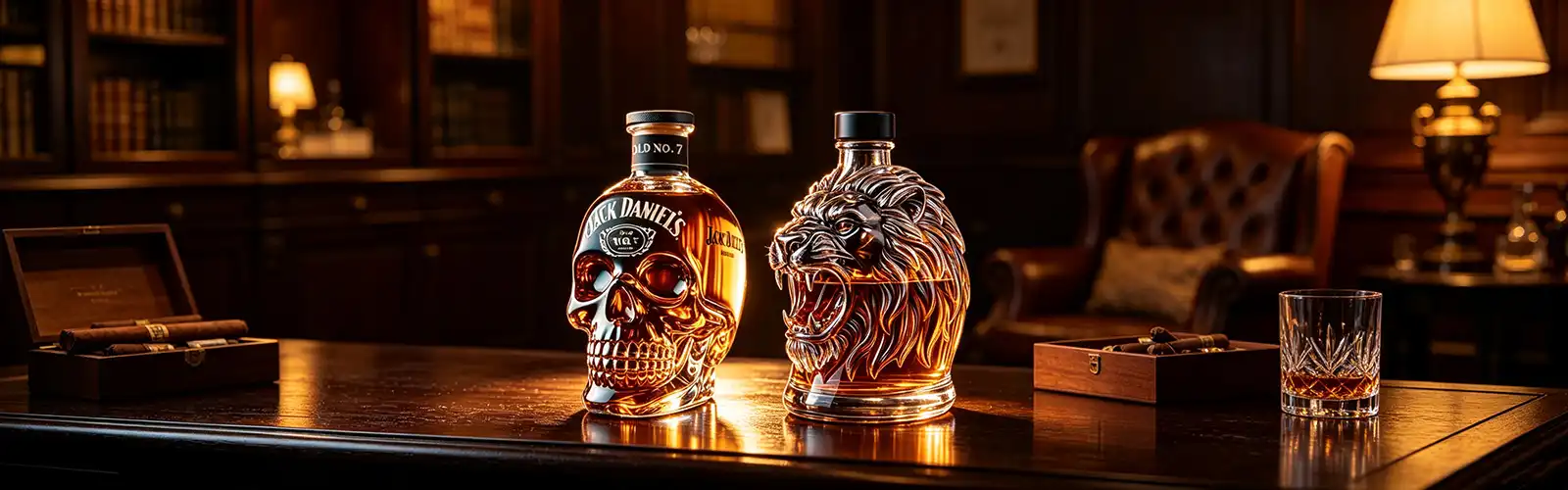 skull whiskey bottle​