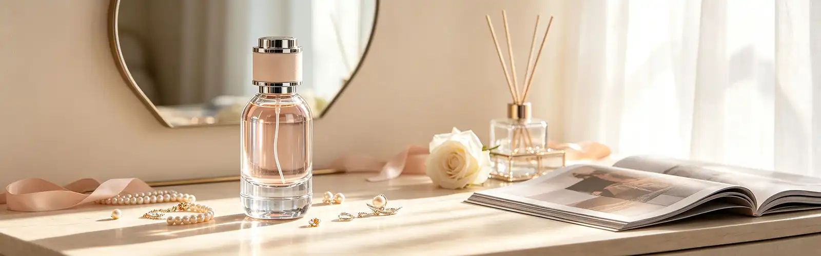perfume bottle with electroplated cap