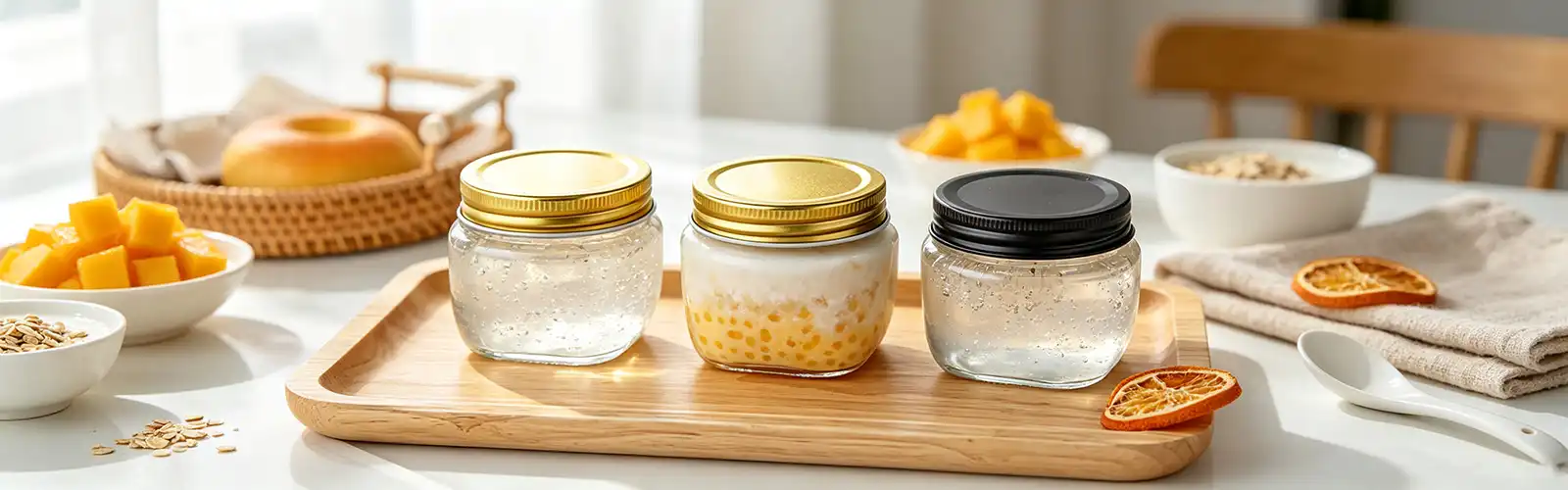 Bird's nest glass jar Bird's nest glass jar