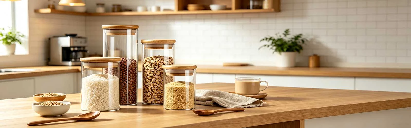 High borosilicate glass jars sealed storage jars