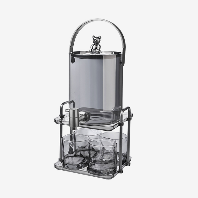 Bear Glass Cold Water Kettle with Faucet